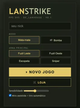 Menu do LAN Strike